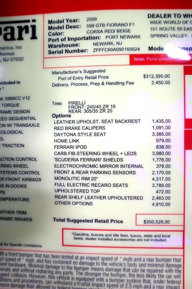 2009 Ferrari 599 GTB FIORANO ROSSO CORSA...SORRY SOLD!! - 22364579 - 16