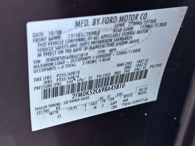 2009 Ford Flex 4dr SEL FWD - 22936986 - 21