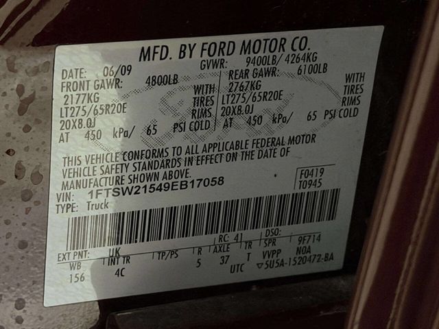 2009 Ford Super Duty F-250 SRW Lariat 4x4 4dr Crew Cab 6.8 ft. SB Pickup - 22965140 - 15