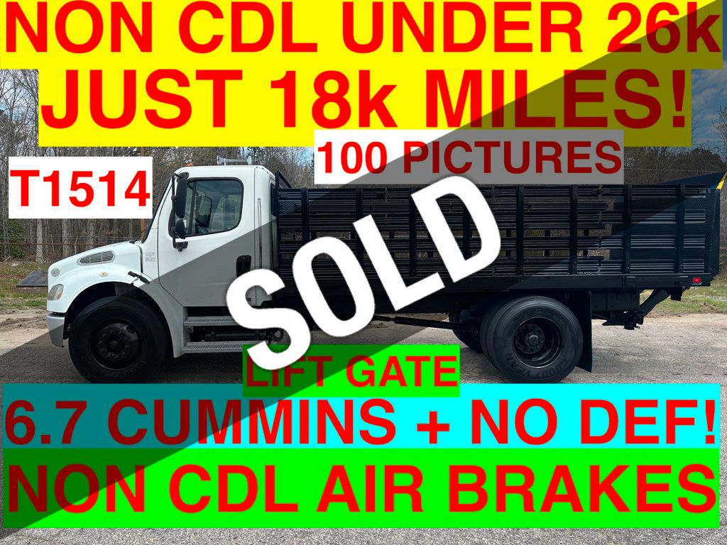2009 Freightliner M2 NON CDL JUST 18k MILES! NON DEF 6.7 CUMMINS! LIFT GATE! NON CDL AIR BRAKES! 100 PICTURES! - 22352660 - 0