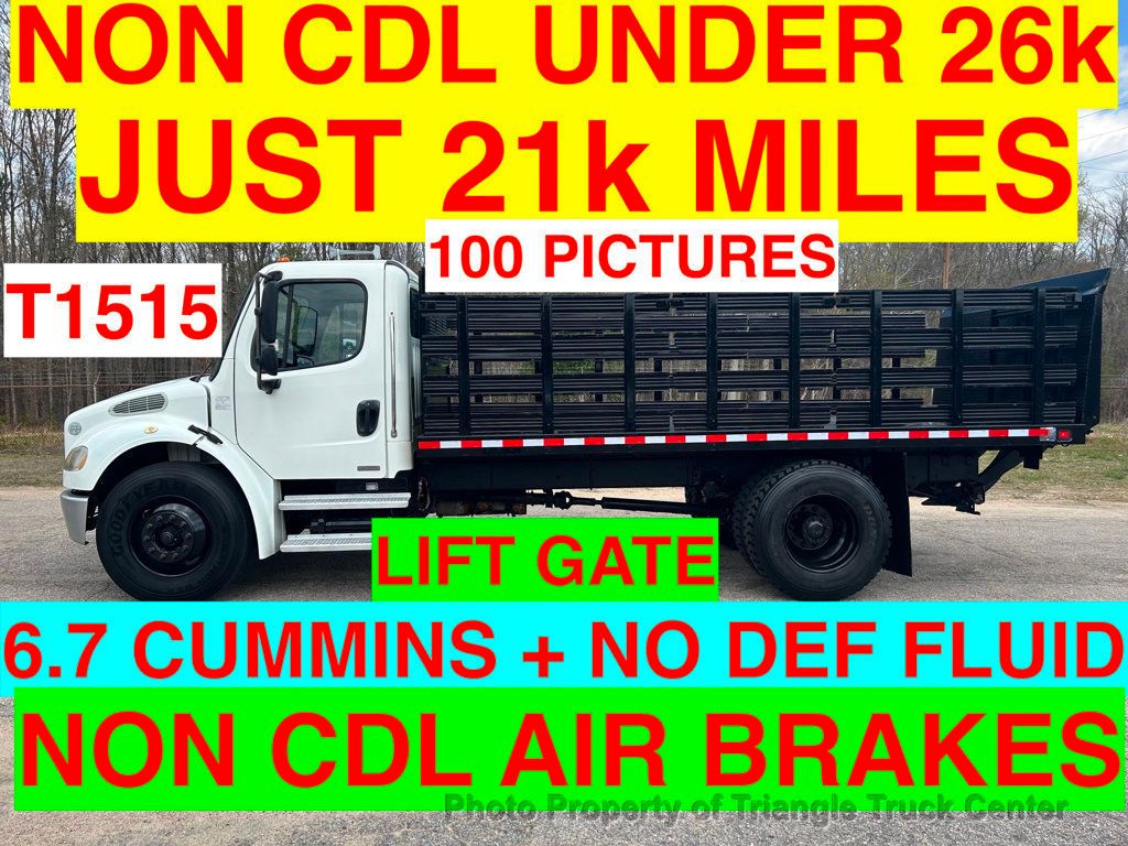 2009 Freightliner M2 NON CDL JUST 21k MILES! NON DEF 6.7 CUMMINS! LIFT GATE! NON CDL AIR BRAKES! 100 PICTURES! - 22352664 - 0