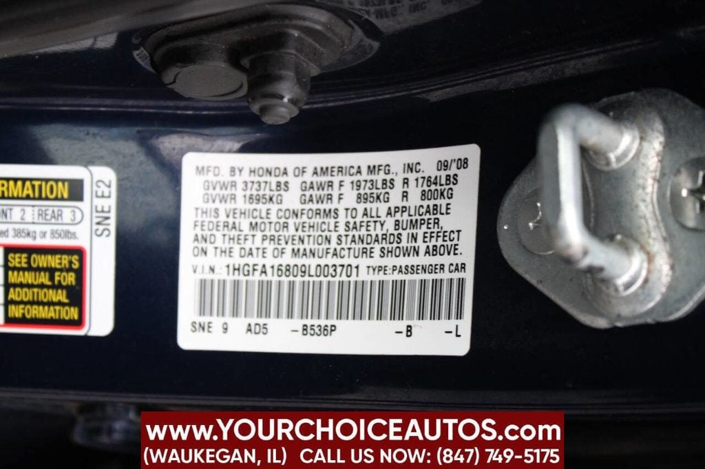 2009 Honda Civic Sedan 4dr Automatic EX - 22731245 - 22