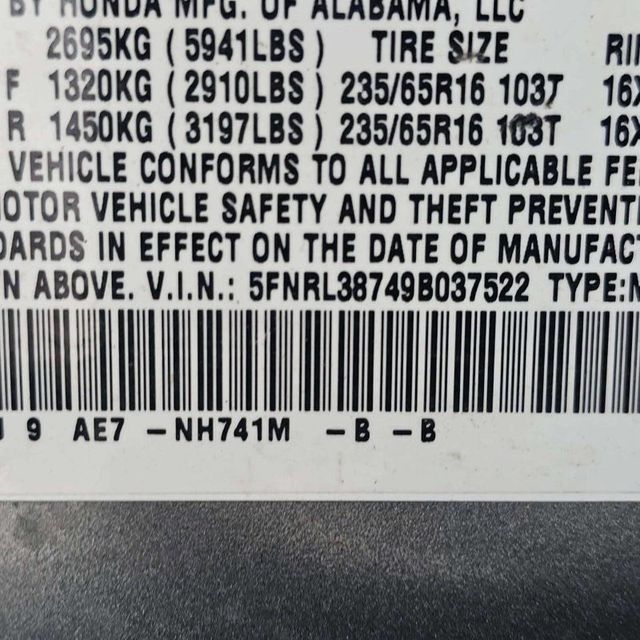 2009 Honda Odyssey 5dr EX-L w/RES - 22965543 - 8