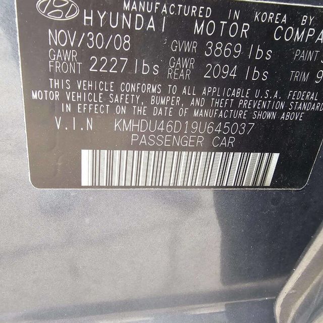 2009 Hyundai Elantra GLS 4dr Sedan 5M - 22963276 - 10