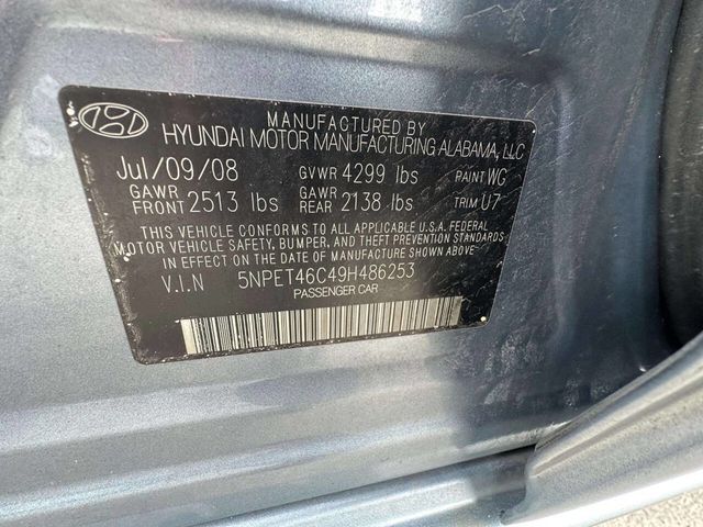 2009 Hyundai Sonata GLS 4dr Sedan 5A - 22992736 - 31