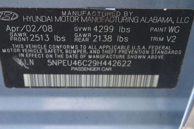 2009 Hyundai Sonata SE 4dr Sedan 5A - 23003889 - 8