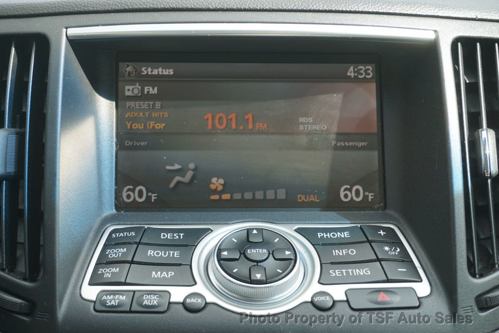 2009 INFINITI G37 Sedan 4dr x AWD NAVIGATION REAR CAMERA HEATED SEATS SUNROOF LOW MILES - 23070433 - 19