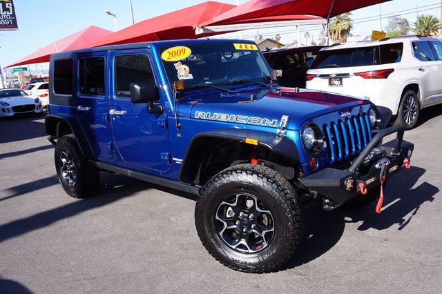 2009 Jeep Wrangler Unlimited RUBICON, 4X4, AFTERMARKET FRONT & REAR BUMPERS, NEW TIRES - 23015097 - 1