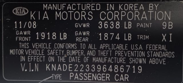 2009 Kia Rio LX - 23000393 - 4