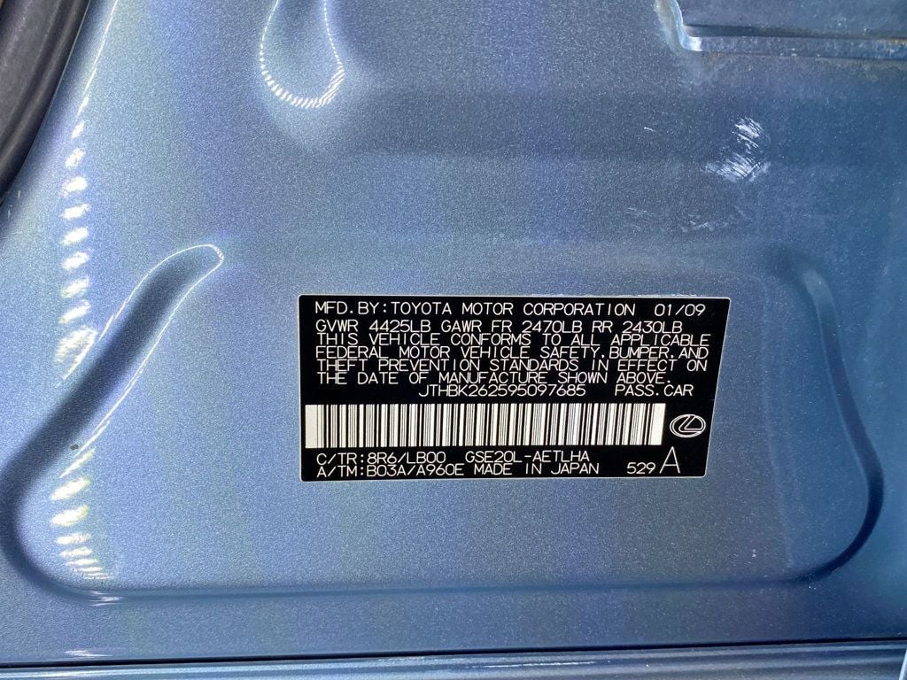 2009 Lexus IS 250 4dr Sport Sedan Automatic RWD - 23024416 - 60