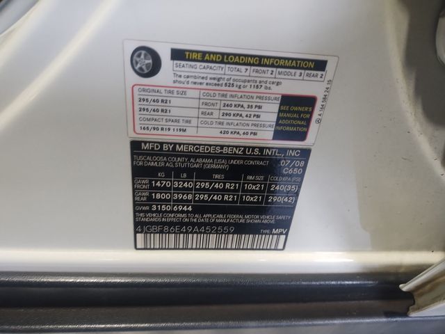 2009 Mercedes-Benz GL-Class GL550 4MATIC 5.5L AMG SPORT - 22872627 - 45