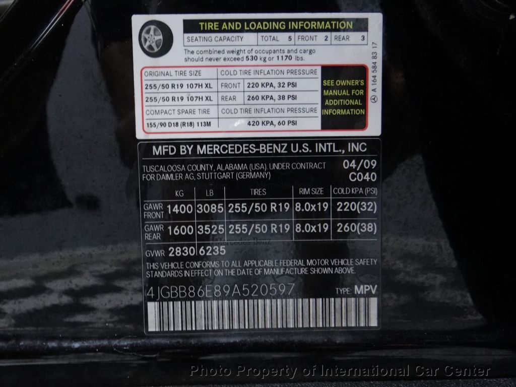 2009 Mercedes-Benz M-Class ML350 4MATIC 4dr 3.5L - 22168692 - 75