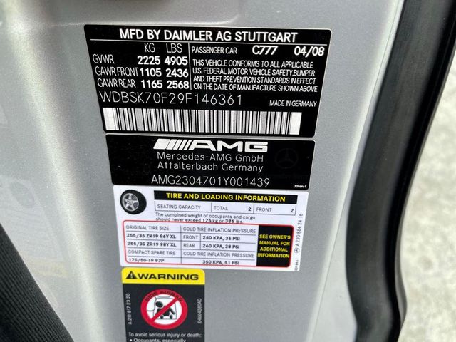 2009 Mercedes-Benz SL-Class 2dr Roadster 6.2L AMG - 21029220 - 71