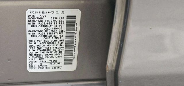 2009 Nissan Murano AWD 4dr LE - 22991746 - 8