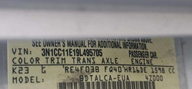 2009 Nissan Versa 4dr Sedan I4 Automatic 1.6 - 22997896 - 9