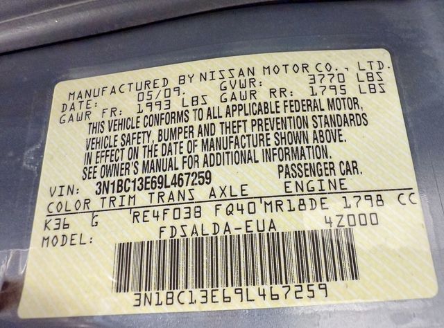 2009 Nissan Versa 5dr Hatchback I4 Automatic 1.8 S - 22944486 - 34