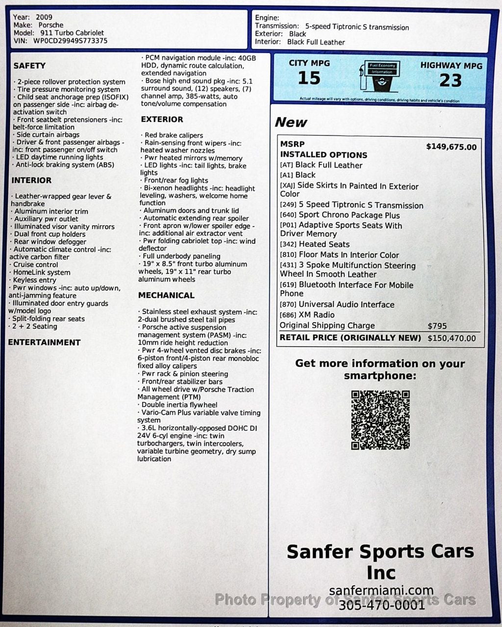 2009 Porsche 911 2dr Cabriolet Turbo - 23013013 - 40