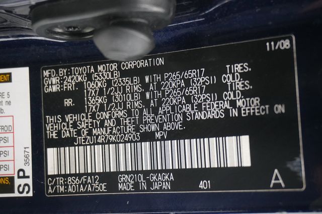 2009 Toyota 4Runner RWD 4dr V6 SR5 - 22975048 - 23