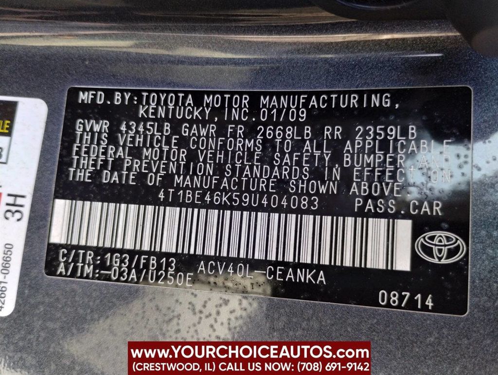2009 Toyota Camry 4dr Sedan I4 Automatic LE - 22797277 - 31