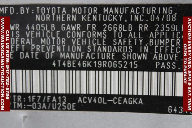 2009 Toyota Camry 4dr Sedan I4 Automatic XLE - 22943720 - 10
