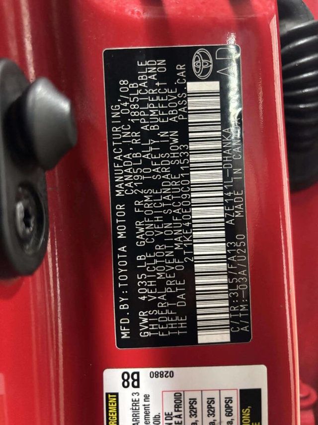 2009 Toyota Matrix 5dr Wagon Automatic S FWD - 22980683 - 33