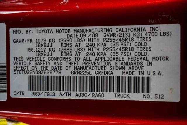 2009 Toyota Tacoma *X-Runner* *6-Speed Manual* *4.0L V6* *Power Sunroof* - 23020242 - 15