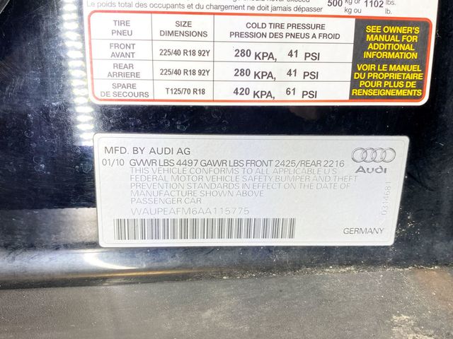 2010 Audi A3 4dr Hatchback Manual FrontTrak PZEV 2.0T Premium Plus - 22965048 - 61