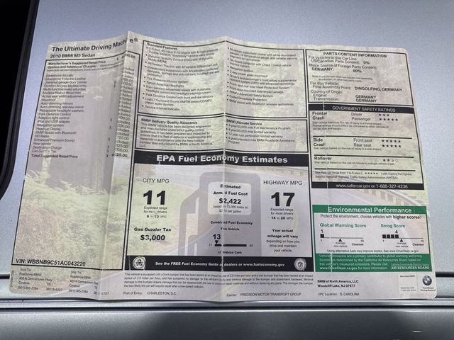 2010 BMW M5 Base Trim - 23010532 - 76