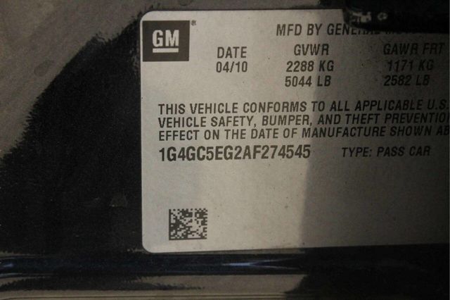 2010 Buick LaCrosse 4dr Sedan CXL 3.0L FWD - 23004561 - 9