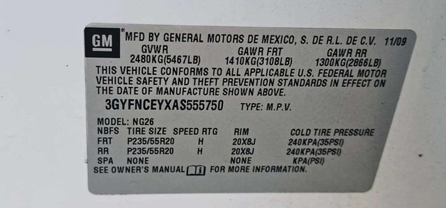 2010 Cadillac SRX FWD 4dr Premium Collection - 22985478 - 10