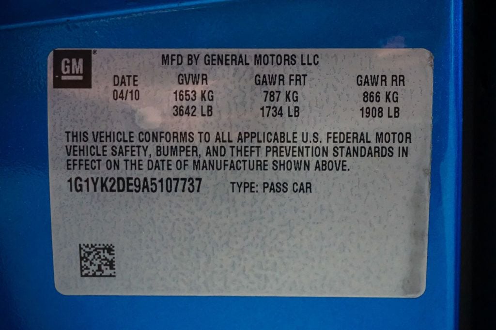 2010 Chevrolet Corvette *Z06* *Jetstream Blue* *6-Speed Manual* *Rare Spec* - 23038895 - 18