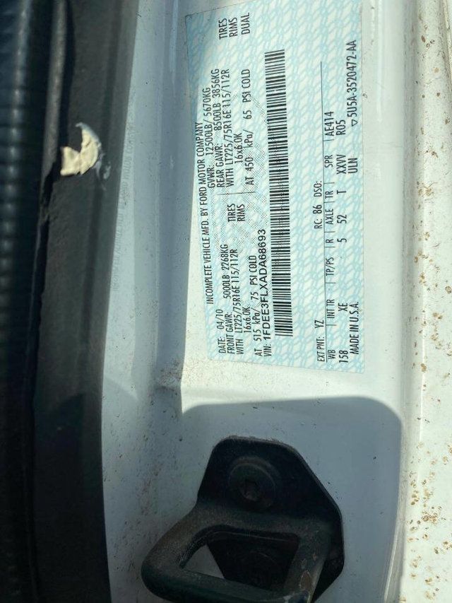 2010 Ford E-Series E 350 SD 2dr 138 in. WB DRW Cutaway Chassis - 23015336 - 18