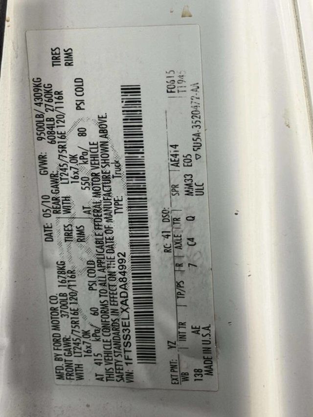 2010 Ford E-Series E 350 SD 3dr Extended Cargo Van - 22956485 - 16