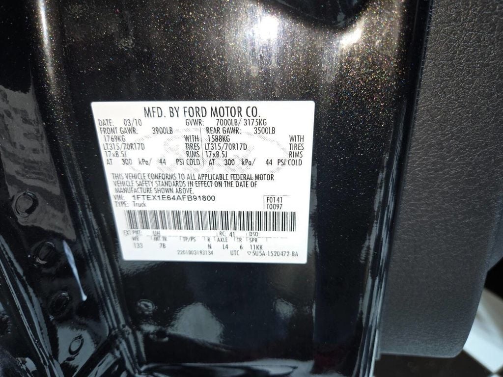 2010 Ford F-150 SVT Raptor 4x4 4dr SuperCab Styleside 5.5 ft. SB - 22970262 - 98