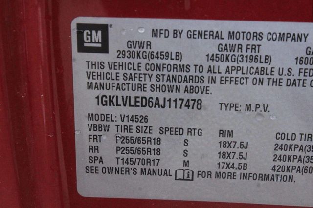 2010 GMC Acadia AWD 4dr SLE - 23006786 - 8