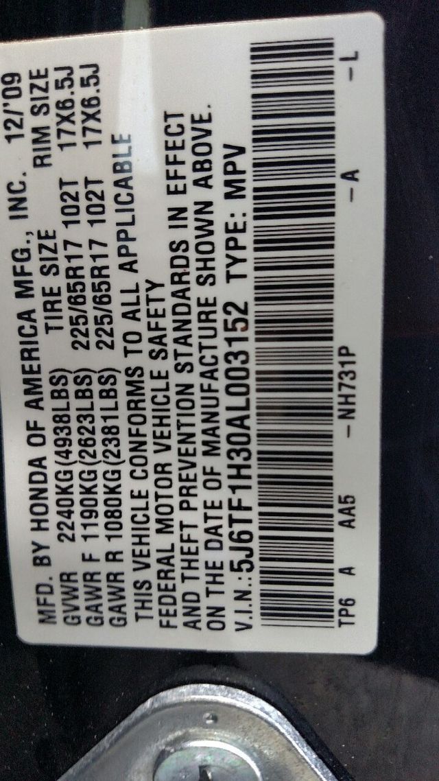 2010 Honda Accord Crosstour 2WD 5dr EX - 18789360 - 16