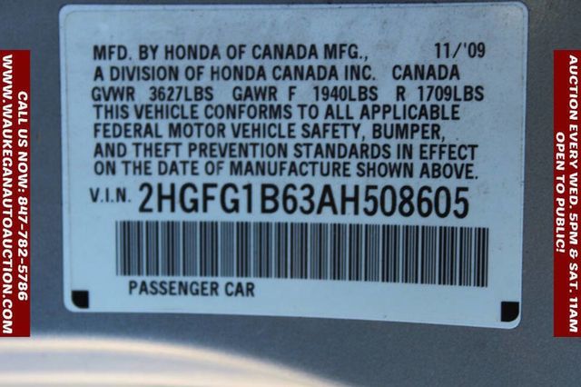 2010 Honda Civic Coupe 2dr Automatic LX - 22947832 - 8