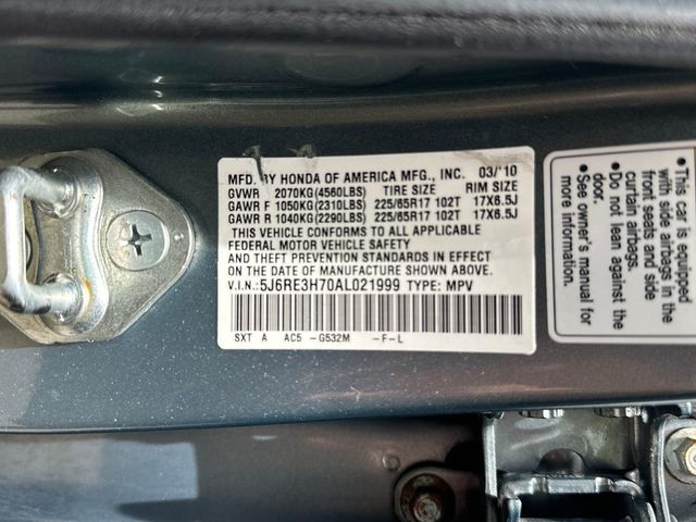 2010 Honda CR-V 2WD 5dr EX-L - 23019692 - 20