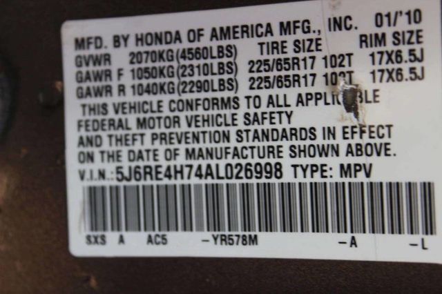 2010 Honda CR-V 4WD 5dr EX-L - 22964296 - 11