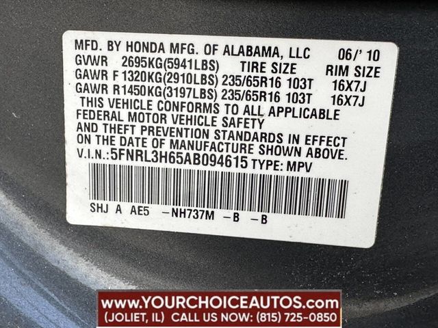 2010 Honda Odyssey 5dr EX-L - 22630943 - 15