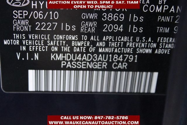 2010 Hyundai Elantra Blue 4dr Sedan - 22944027 - 9