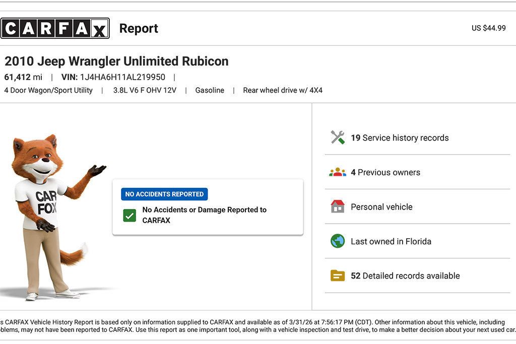 2010 Jeep Wrangler Unlimited 4WD 4dr Rubicon - 23005868 - 1