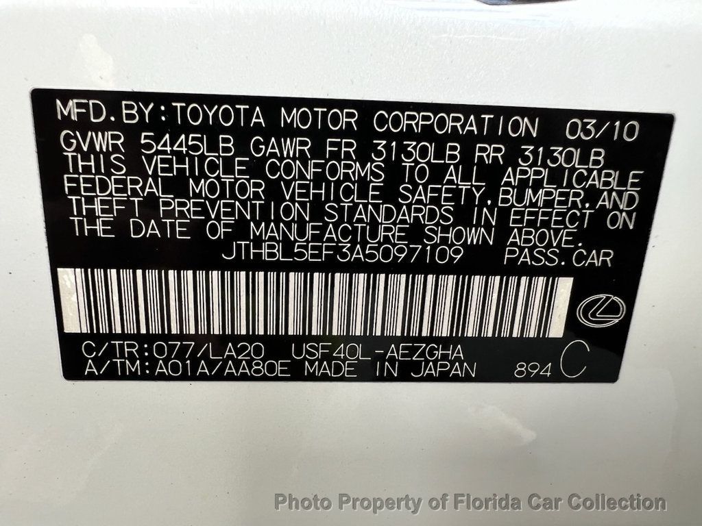 2010 Lexus LS 460 Sedan Comfort Package - 22920056 - 91