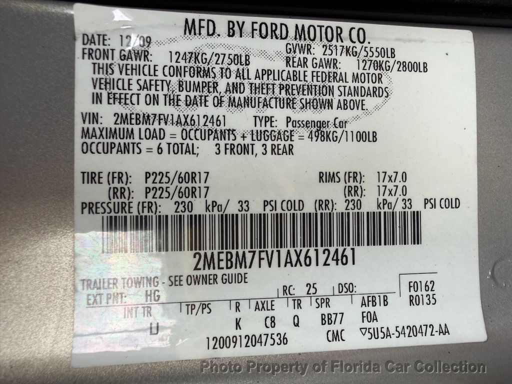 2010 Mercury Grand Marquis LS Sedan Ultimate Edition - 22985262 - 79