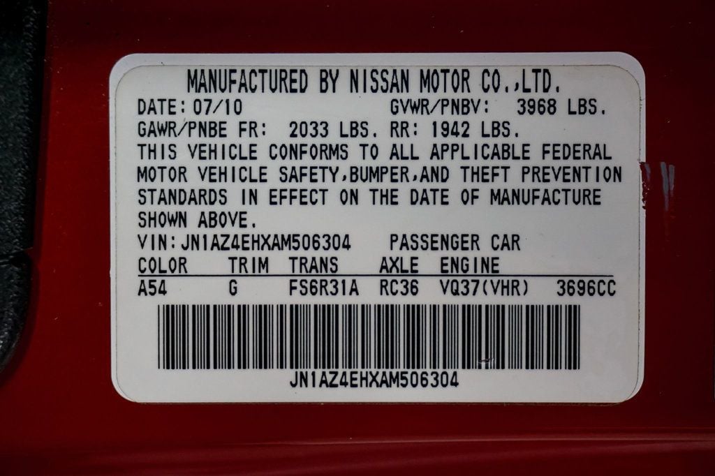 2010 Nissan 370Z *Touring Manual* *6-Speed Manual* *Only 28k Miles* *All Stock* - 22773047 - 17