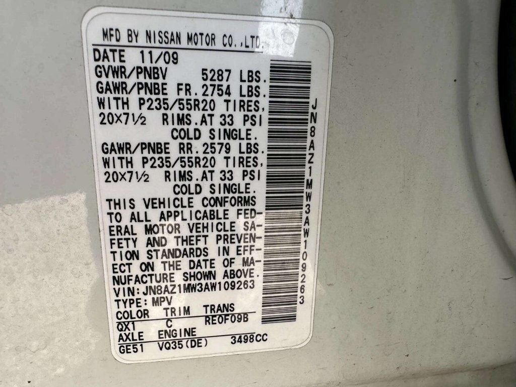 2010 Nissan Murano AWD 4dr LE - 23003901 - 36