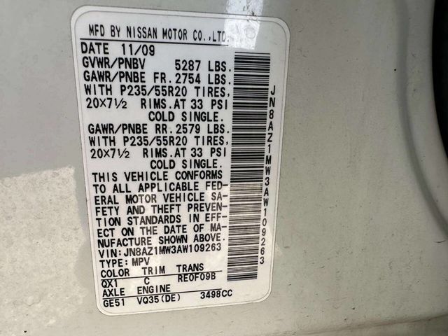 2010 Nissan Murano AWD 4dr LE - 23003901 - 36