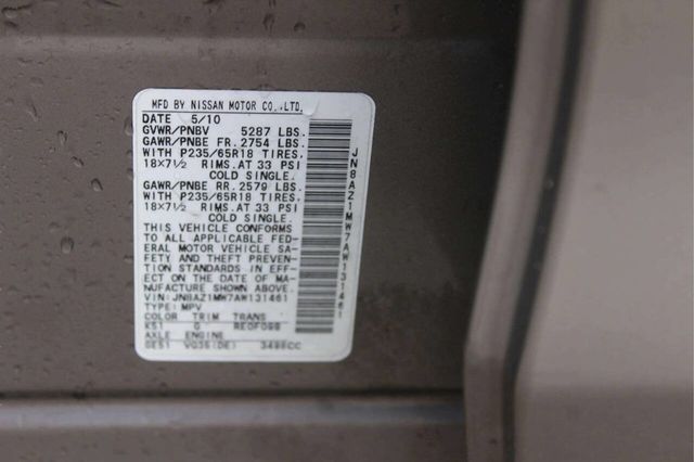 2010 Nissan Murano AWD 4dr SL - 23006787 - 8