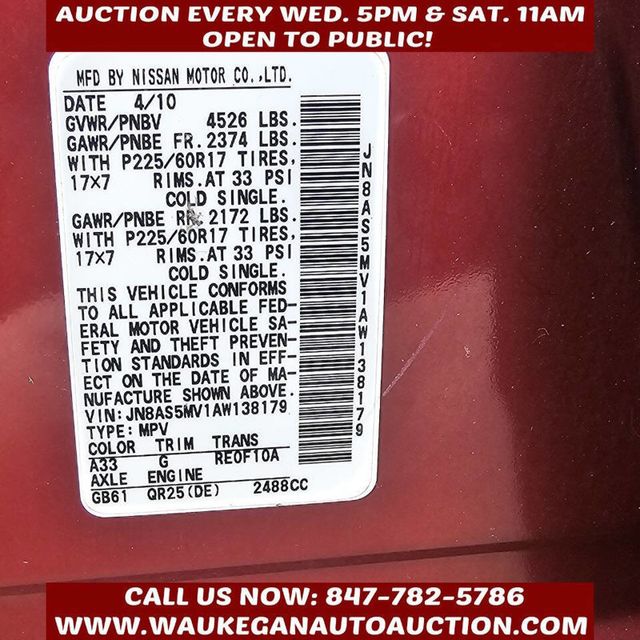 2010 Nissan Rogue AWD 4dr SL - 22941958 - 10