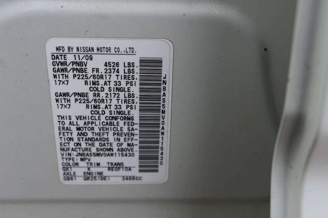 2010 Nissan Rogue AWD 4dr SL - 22974798 - 10